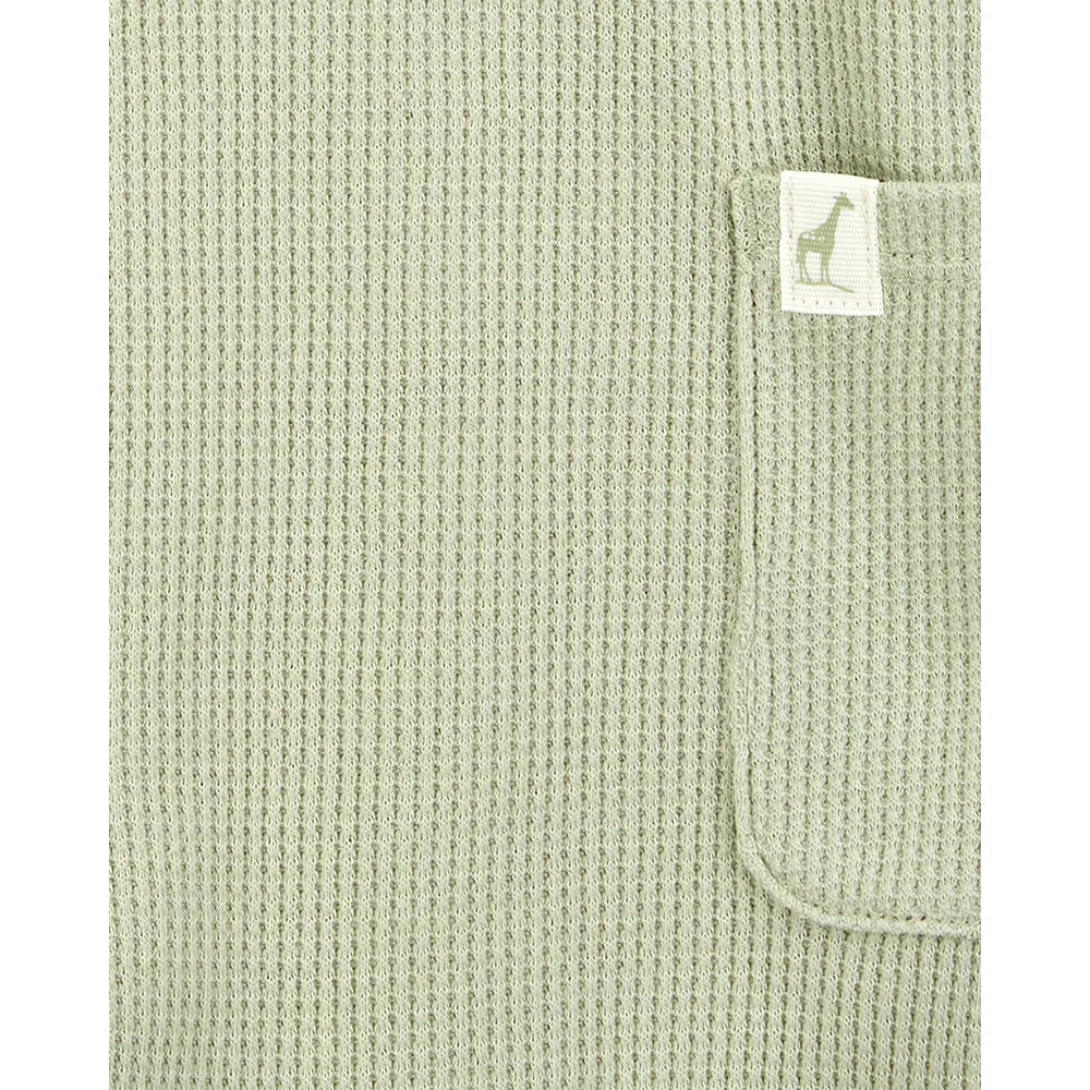 Barboteuse à Manches Courtes Bébé Garçon Carter's - Olive