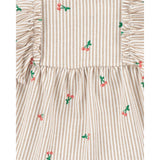 Ensemble 3 Pièces Bébé Fille Carter's - Cerise & Rayures