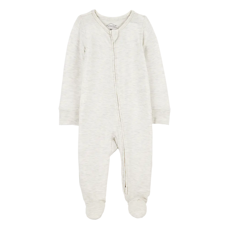 Grenouillère PurelySoft Zippé Bébé Carter's - Gris