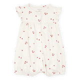 Barboteuse en coton imprimé tomate bébé fille