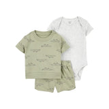 Ensemble 3 pièces alligator pour bébé garçon