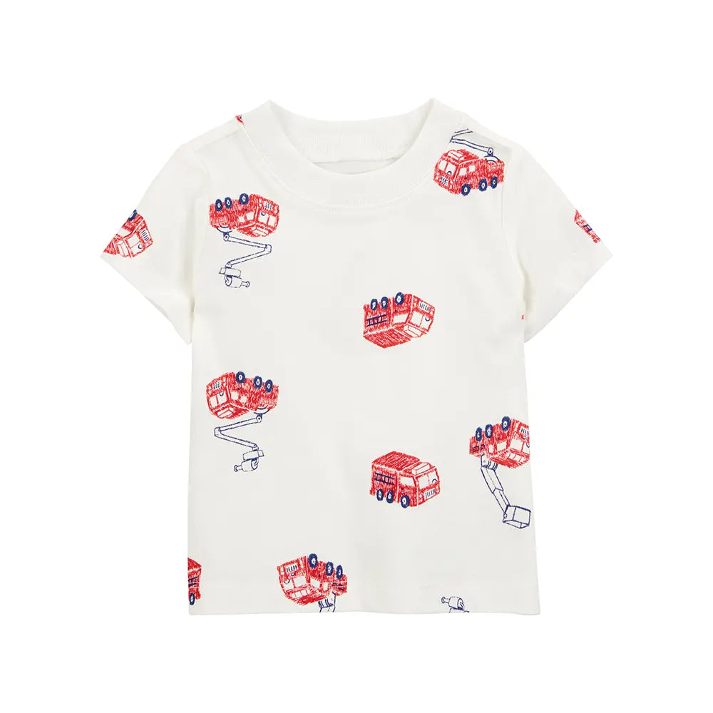 Salopette Courte & T-shirt Bébé Carter's - Pompier