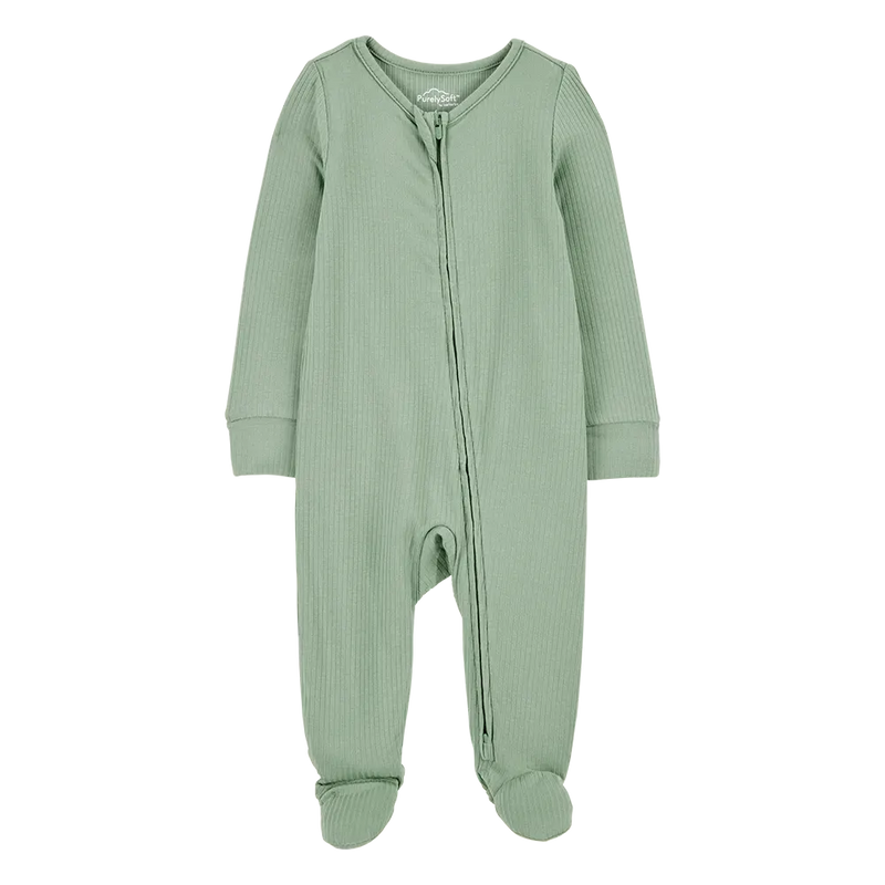 Grenouillère PurelySoft Zippé Bébé Carter's - Vert
