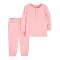 Ensemble 2 Pièces PurelySoft Bébé Fille Carter's - Rose