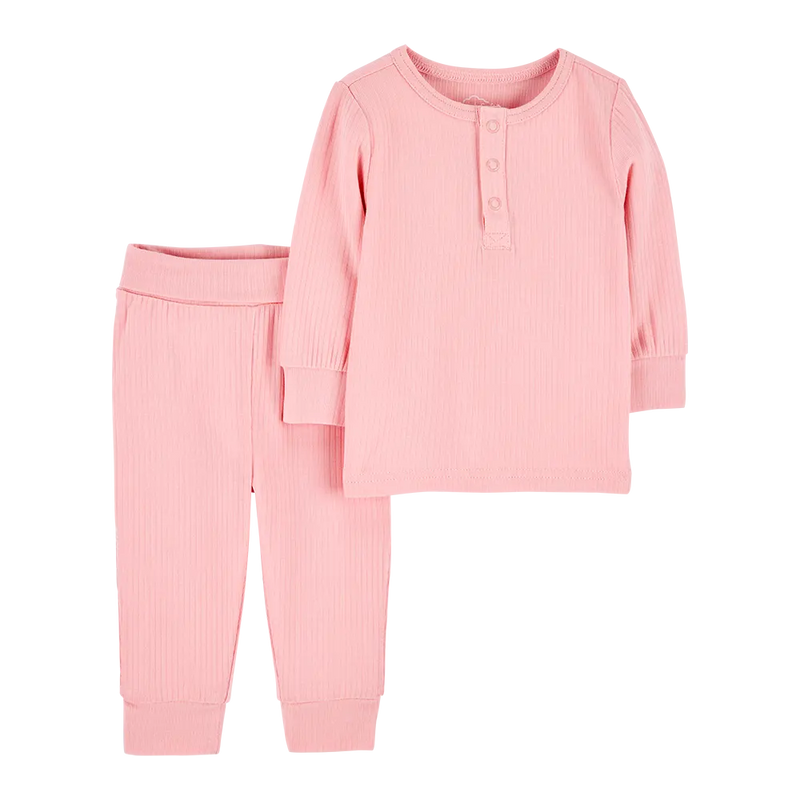 Ensemble 2 Pièces PurelySoft Bébé Fille Carter's - Rose