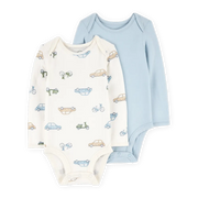 Lot de 2 bodys manches longues PurelySoft bébé garçon