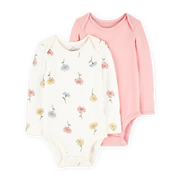 Lot de 2 bodys manches longues PurelySoft bébé fille