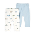 Lote de 2 pantalones PurelySoft para bebé niño Carter's - Azul y marfil