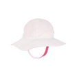 Chapeau de bain réversible bébé fille - Rose/Blanc