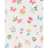 Ensemble body fleuri et cache-couche bébé fille