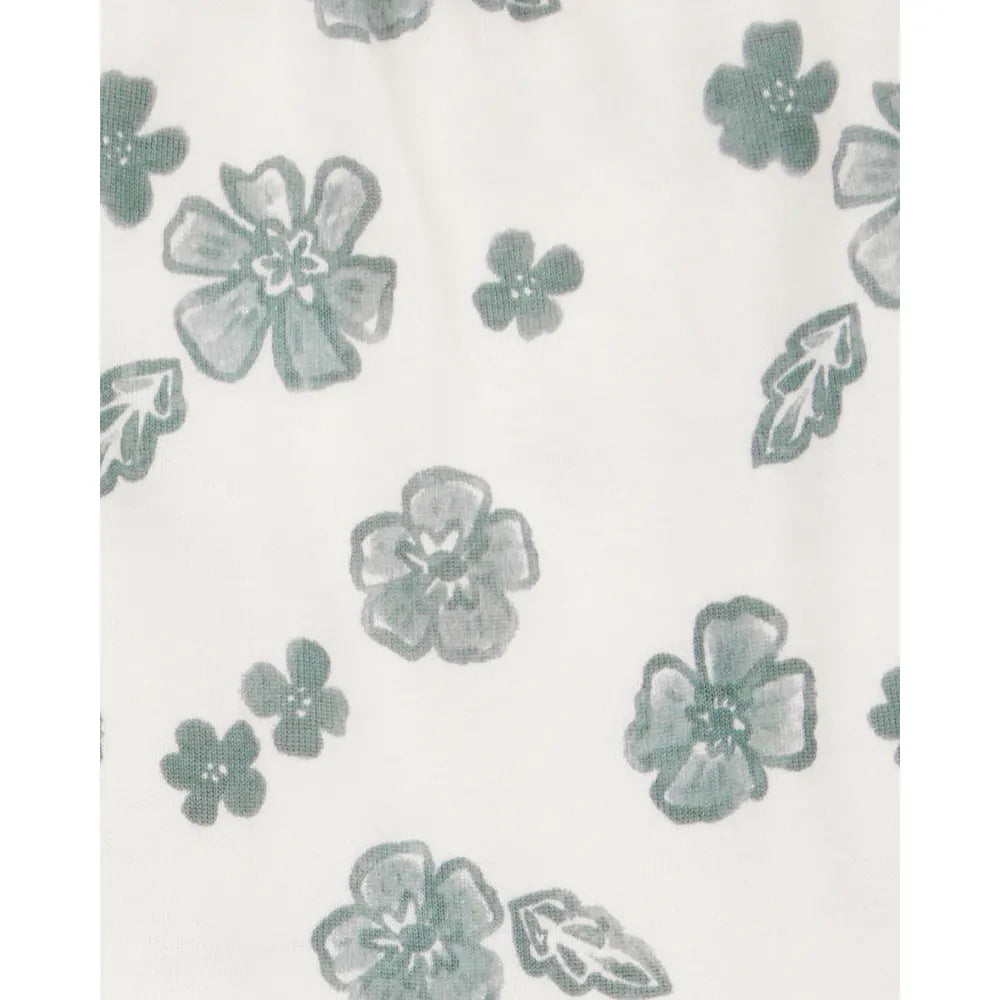 Ensemble body fleuri et short bébé fille