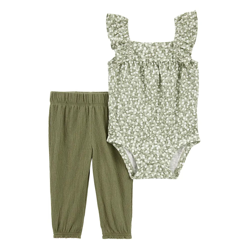 Body & Pantalon Bébé Fille Carter's - Florale & Olive