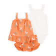 Ensemble 3 pièces floral pour bébé fille