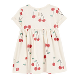 Conjunto de 2 piezas: vestido de cereza y mameluco a rayas para bebé niña Carter's