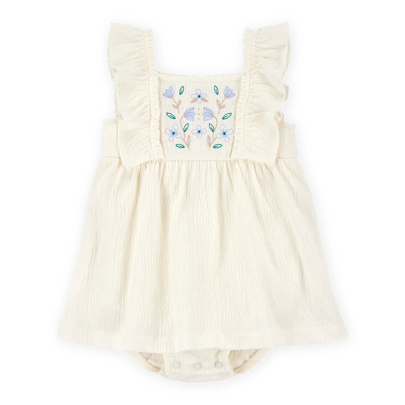 Robe-Body à Volants Forale Bébé Fille Carter's - Ivoire