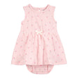 Robe-body imprimé pêche bébé fille - Rose