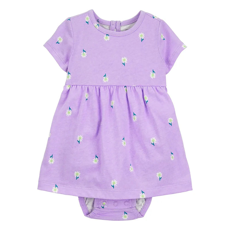 Carter's Baby Girl Bodysuit Dress - Purple Floral
