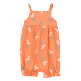 Barboteuse débardeur florale pour bébé fille