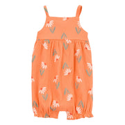 Barboteuse débardeur florale pour bébé fille