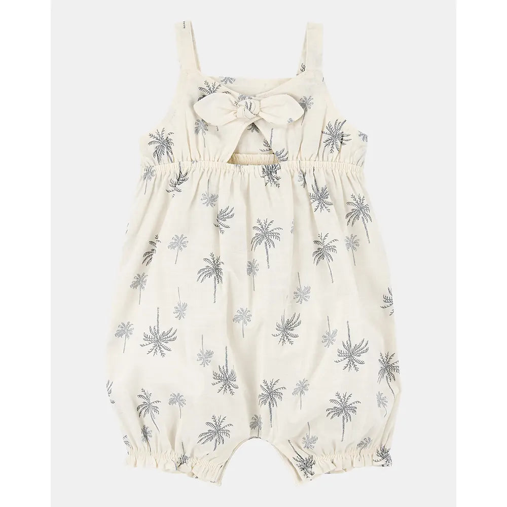 Barboteuse en Coton Bébé Fille Carter's - Palmiers
