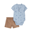 Ensemble body et short dinosaure bébé garçon - Coton