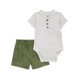 Ensemble body Henley et short bébé garçon