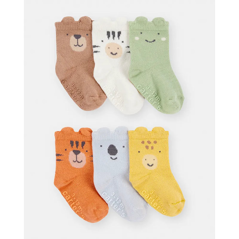 Carter's Baby 6-Pack Booties - Animals