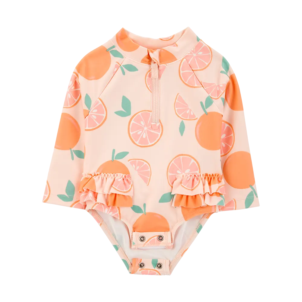 Maillot de Bain Anti-UV Bébé Fille Carter's - Orange