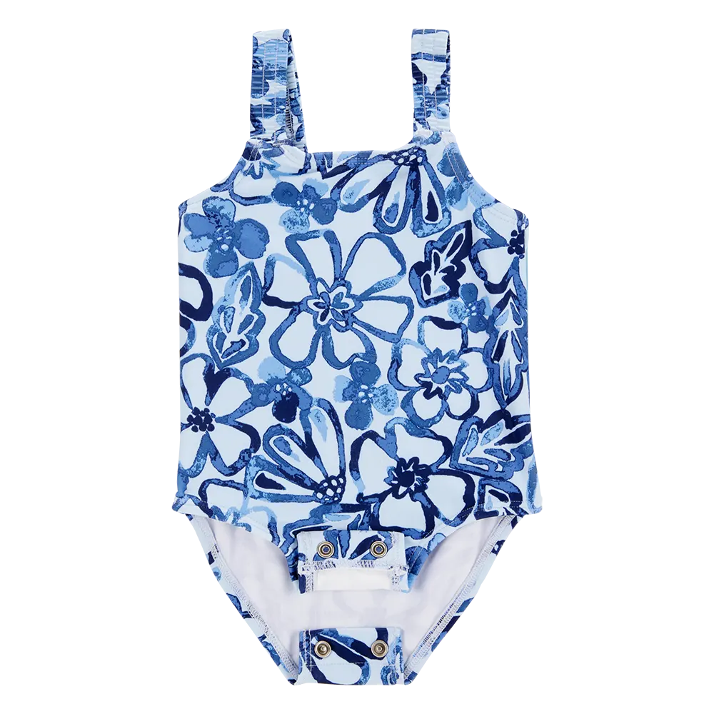 Maillot de bain 1 pièce floral bébé fille