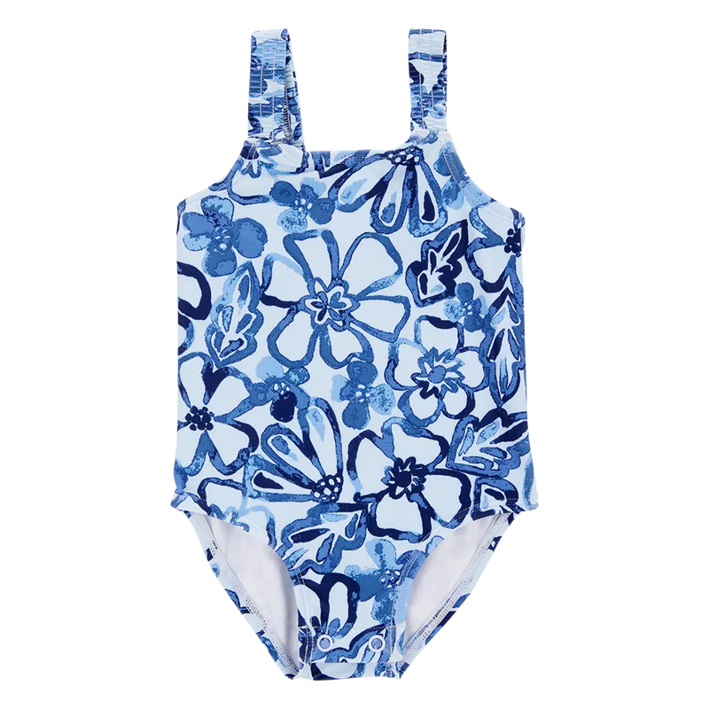 Maillot de Bain Bébé Fille Carter's - Floral Bleu