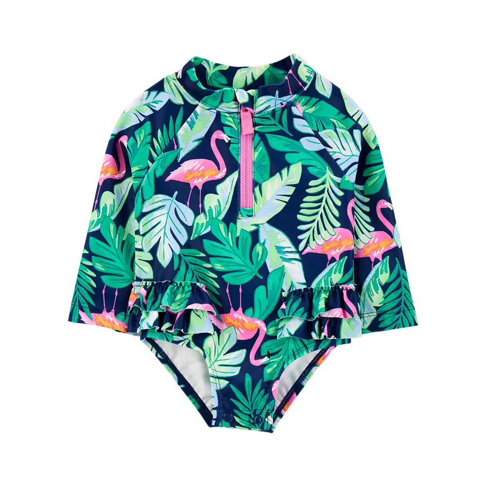 Maillot de bain anti-UV bébé fille - Tropical
