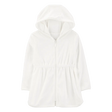 Sortie de bain à capuche bébé fille - Blanc