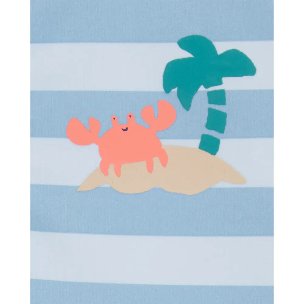 Maillot de Bain Anti-UV à Rayures Bébé Garçon Carter's - Bleu
