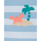 Maillot de Bain Anti-UV à Rayures Bébé Garçon Carter's - Bleu