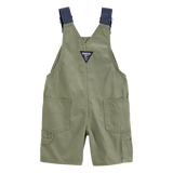 Salopette courte tissée bébé garçon - OshKosh Vert