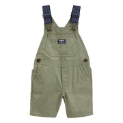 Salopette courte tissée bébé garçon - OshKosh Vert