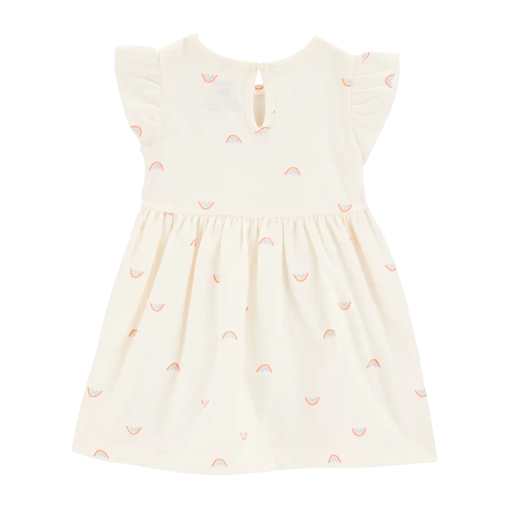 Ensemble Robe & Barboteuse Bébé Fille Carter's - Arc-en-Ciel