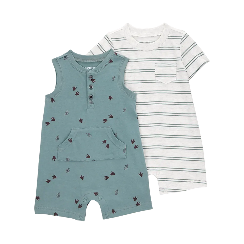 Lot de 2 Barboteuses Rayées Bébé Garçon Carter's