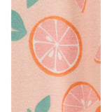 Pyjama dors-bien orange bébé fille - Coton