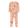 Pyjama dors-bien orange bébé fille - Coton
