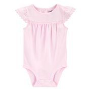 Body à manches papillon en pointelle bébé fille