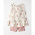 Ensemble 2 Pièces en Coton Bio Bébé Fille Little Planet - Fraise