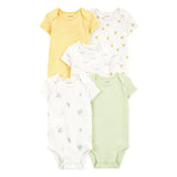 Lot de 5 bodys manches courtes bébé - Unisexe