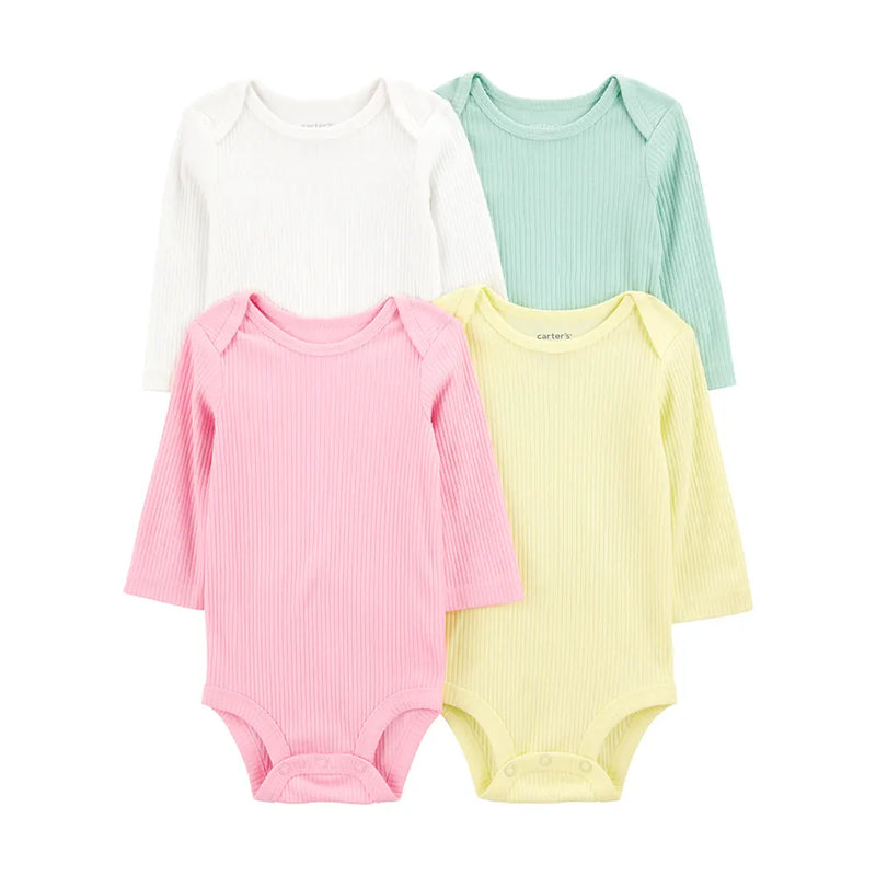 Lote de 5 bodys de manga larga para bebé niña Carter's - Multicolor