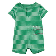 Barboteuse rayée à motif lion pour bébé garçon