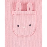 Ensemble salopette et t-shirt lapin bébé fille