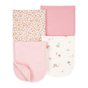 Lot de 4 langes de Rots bébé fille - Rose