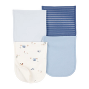 Lot de 4 langes de Rots bébé garçon - Bleu