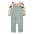 Ensemble salopette gaufrée et t-shirt bébé garçon