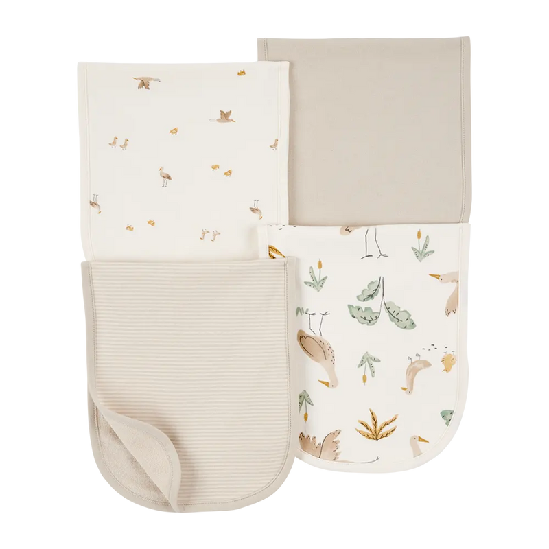 Lot de 4 Langes de Rots Bébé Carter's - Couleurs Neutres